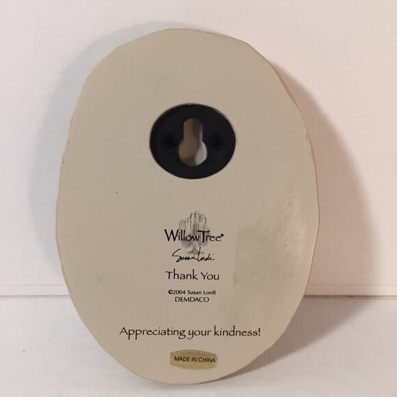WILLOW TREE by DEMDACO   THANK YOU Plaque 2004 Susan Lordi - Picture 3 of 4